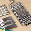 Shredder Cutter Stainless Steel Tool Portable Manual Vegetable Slicer Easy Clean Grater With Handle Multi Purpose Home Kitchen 20220107 Q2