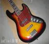 Hot Selling F Sunburst Jazz Bass 4 String Electric Bass Guitar In Stock