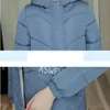 Mulheres para baixo parkas estilo coreano solto algodão jaqueta mulher meio-comprimento inverno feminino moda grosso plus tamanho com capuz parker superado1