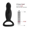 Nxy Vibradores Levett USB Recarregável Massageador de Prostato Masculino Plug Anal Brinquedos Sexuais Para Homens Ring Sem Fio Remoto Controle Remoto Vibrador 220110