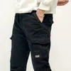 GlacialWhale Hommes Cargo Pantalons Hommes 2021 Joggers Mâle Hip Hop Japonais Streetwear Vintage Pantalon Jogging Pantalon Noir Pour Hommes 220212