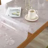 Balle retangular pvc paisagem pintura estilo toalha de mesa impermeável mesa de tampa de óleo macio toalha de vidro para a festa inicial Y200421