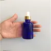 10 st 45x135 mm Plasthuvud Dropper Mörkblå flaskor DIY 100 ml Tomt eteriskt oljepfymglas