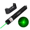 10 -mile Military Green Laser Pointer Stift Astronomy 532nm leistungsstarker Katzenspielzeug einstellbarer Fokus 18650 Batterycharger2478252