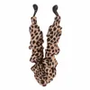 Leopard Tuch Banana Clip Vertikale Clip Mädchen Haarnadel Einfache Stil Haarspangen Pferdeschwanz Clips Haar Krallen Für Frauen