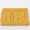 ビーニー/スカルキャップ温かい女性編み頭蓋骨ビーニーツイストヤーンヘッドラップ女性冬の空の帽子の髪のヘッドウェア1