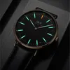 Carnival Men Tritium Light Watch T25 Quartz Japan Ruch Ultra cienki 6 mm TRITIUM GAS LUMINOUNS WARTOUNS WATT Luksusowy prezent 40 mm T201729622