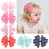 Girls Kids Barrettes Baby Bow Hairpins Shiny Star Grosgrain Ribbon Children Bowknot Hair Accessories With Clip Boutique Hairpins Clippers YL506