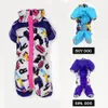 Roupas de cão inverno impermeável pequeno cão macacão reflexivo pet macacão estilo russo estilo / feminino casaco de cachorro snowsuit grosso quente 201030