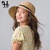 Furtalk Summer Straw Hat For Women Beach Sun Hat Wide Brim Travel Panama Bucket Bucket Feme Feme Sun Protection Cap pour femelle Y200602