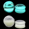 Vintage Ear Expander Shellhard Clear Acrylic Glow in the Dark Liquid Flesh Tunnel Ear Plug Stretcher Piercing Body Jewelry