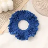 Kvinna ull hår slipsar flickor scrunchies hår tillbehör vinter huvudbonader hästsvanshållare gummiband ornament