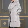 Faux Fur Coat Kvinnor Långärmad Varm Tjock Höst Vinter Plush Slå ner Krage Office Lady Overcoat för svart 5xl 211220