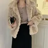 Dames Down Parka Hoge kwaliteit Imitatie Bont Katoenen Kleding Vrouwelijke Losse overjas Snap Jas Fuzzy Jacket1