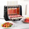 Automatic Rotating Barbecue Skewer Grilled Kebab Machine Kitchen Grill 220V Electric Oven Smokeless Bbq Grill