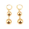 Lady Hot Round Ball Beads Dangle Earrings Wedding Engagement Fashion Statement Earrings For Women