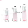 6PC 30ml 60ml 100ml Portable rose vaporisateur parfum liquide rechargeable en plastique voyage cosmétique pompe bouteilles de haute qualité