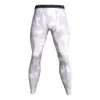 Pantaloni da uomo Compressione da uomo Basket Sport Leggings da jogging Collant da corsa mimetici bianchi Pantaloni da abbigliamento sportivo per il fitness