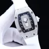 الساعات الماس أعلى السيدات مشاهدة عرضية معصم ميكانيكية تلقائي بالكامل 45 31 ملم حزام مطاطية الياقوت هدية مرآة wristwatch