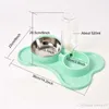 Pet Automatic Feeder Bere Bowl Ciotola Dog Cat Doppia Ciotola Cibi Acqua Acqua Bere Gatto alimentazione Pet Dog grande capacità Dispenser Bowls Wvt1537 T03