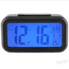 Plastic Mute Wekker LCD Smart Clock Temperatuur Schattig Lichtgevoelig Nachtkastje Digitale wekker Snooze Nachtlampje Kalender BH4298 WXM