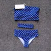 Ladies Designer Luxury Swimwear 21ss Ladie Underwear Swimsuit Set Brand Bikini Pattern Bust Knitted Beach Swimwears Beautiful