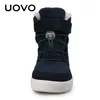 Uovo Ankunft Winter Kids Snow Boots Mode Kinder warme Stiefel Jungen und Mädchen Schuhe mit Plüschfutter #31-37 LJ201201