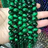 Hochwertige Natursteinperlen, rot, grün, blau, schwarz, Tigerauge, runde Perlen für die Schmuckherstellung, Größe 6–8 mm, DIY-Herstellung bbyEBv bdesports