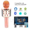 WS858 Bezprzewodowy Mikrofon głośnikowy Przenośny karaoke HiFi Bluetooth Player WS858 dla XS 6 6s 7 iPad iPhone Tabletki PC PK Q76851438