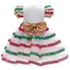 2020 new Christmas girls dresses sequin bowknot girls dress stripe party kids dress princess formal dresses girl dress Ball Gown B2324965