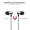 Écouteurs magnétiques Annulation du bruit Écouteurs de téléphones portables Écouteurs intra-auriculaires Headsets Mic V5.0 Bluetooth Earphone sans fil pour IP8 8S Max Samsung dans la boîte de vente au détail