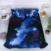 5Styles Galaxy Starry Sky Unicorn 3D Установки постельного белья напечатаны напечатанные одеяло Крышка набор королевский king Twin размером 201119