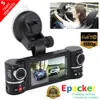 2.7" 1080p Hd Car Dvr Cmos Camera Video Recorder Dash Cam G-sensor Gps Dual Lens Free Shipping New Arrive