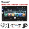 2Din Car Radio 7 "Touch MirrorLink Auto Áudio Player para Subwoofer MP5 Player Autoradio Bluetooth Vista traseira Vista traseira Câmera Recorder1