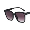 Sunglasses 2021 Trendy Large Square Clear Lens Shape For Women Retro Brand Designer Fashion Gothic Sun Glasses G1751 267Y