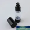 Bouteilles de voyage vides de lotion crème noire de 50 ml, bouteilles de cosmétiques à pompe sans air de 30 g, contenant de lotion vide de 15 g avec pompe sans air