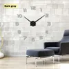 Large Wall Clock Personalized Big 3d Diy Acrylic Mirror Sticker Quartz Modern Home Decoration Y200110