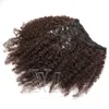 VMAE 160g Clip Ins 12 to 26 inch 100% Brazilian Indian Malaysian hair Natural Color Non Processed Human Hair Extensions