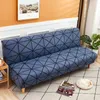 Spandex Plaid Folding Sofa Cover without Armrest Geometric All-inclusive Stretch Sofa Bed Cover Slipcover Sofa Towel S M L Size LJ201216