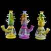 Monster water pipe glass bongs smoking hookah silicone pipes dab rigs 7'' with 14mm mini bowl