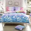 Novo Estilo Estilo Estilo De Moda Cloud Set Queen / Full / Twin Size Cama Set 4 pcs Conjunto de cama Venda Casa de edredão Queen LJ200818