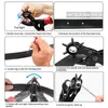 Punch Twiers Set för bälten Klocka Bands Straps Punch Twier Portable Heavy Leather Hole Punch Plier Home LeatherCraft Tool Y200321