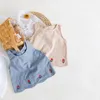 Lato Noworodki Dzieci Dziewczynek Ubrania Zestawy Bawełniane Topy Bez Rękawów + Spodenki Stroje dla 0- Baby Girls Clothing LJ201221
