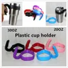 Plastkopphållare Tumblerhandtag Kaffe Kopp Dryckesring för 20 / 30oz Glas Portable Hand Support Shank