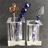 Newest XL XXL Glass Dabber Tool Holder with Thick Pyrex Clear Heavy Glass Dab Wax Tools Keeper for Quartz Banger Smoking