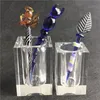 Il più nuovo portautensili per dabber in vetro XL XXL con spesso Pyrex Clear Heavy Glass Dab Wax Tools Keeper per il fumo di Banger al quarzo