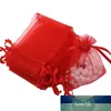 50pcs/lot 7x9 9x12 10x15 13x18CM Organza Bags Jewelry Packaging Bags Wedding Party Decoration