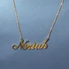 A-Z Nome feito sob encomenda Cartas de ouro colares de aço inoxidável gargantilha Mens moda hip hop jóias diy letter pingente colar