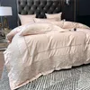 Bedding Sets Luxury Silk Soft Cotton Chic Embroidered Duvet Cover Set Bed Sheet Pillowcases Queen King Size Home Textiles