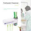 Antibacteria Tandenborstelhouder UV Sterilisator Automatische Tandpasta Dispenser Squeezer Badkamer Set Tandenborstel Desinfectierek LJ200904